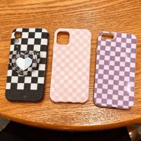 IPhone13Pro  Plaid Phone Case-3489,Single, Random Color (Option: Single random color)
