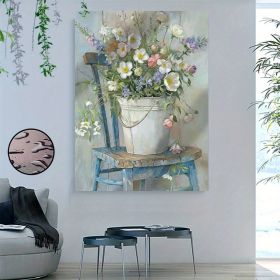 National Floral Canvas Wall Art, 0.9-inch Thick Wooden Frame Print, Ready To Hang Perfect For Decorating Bedrooms, Living Rooms, And Bathrooms, A (Option: 36x24inch)