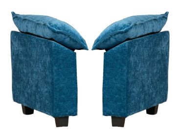 Cloud Sofa Armrests Only, Modern Sectional Couch, For Living Room Bedroom And Apartment, Comfy Double Layer Upholstered Seat Cushion, Breathable (Color: Blue)