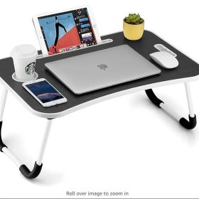 Injection Moulded Folding Table With Cup Holder (Option: W13724776)