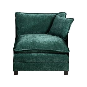Cloud Sofa One Seat Armrests Are Not Included, Modern Sectional Couch, For Living Room Bedroom And Apartment, Comfy Double Layer Upholstered Seat (Color: Green)