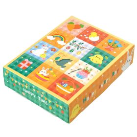15pcs Advent Calendar Boxes 12 Grids Bunny Chick Rabbit Patterns Surprise Gift Box (Option: W13477520)